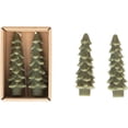 thumbnail image 1 of Creative Co-Op Unscented Tree Shaped Taper Candles, Evergreen, Boxed Set of 2, 1 of 3