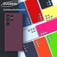 thumbnail image 2 of Funda de silicona sedosa de alta calidad para Samsung Galaxy S22 Ultra, carcasa protectora de tacto sedoso, S22 Ultra, S22 Plus Fivean unisex, 2 of 2