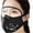 Black, variant on 1-Hole Ski Mask Knitted Face Cover Adult Winter Balaclava Full Face Mask For Winter Outdoor Sports, Hot Pink