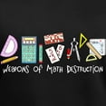 thumbnail image 3 of CafePress - Weapons Of Math Destruction Women's V Neck Dark T - Women's V-Neck Dark T-Shirt, 3 of 4