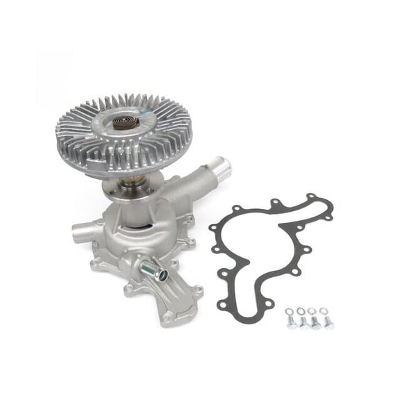 Engine Water Pump with Fan Clutch - Compatible with 1997 - 2001 Ford Explorer VIN E 1998 1999 2000