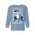 thumbnail image 1 of Awkward Styles Toddler Christmas Sweater Long Sleeve Toddler Christmas Shirt for Boys Girls Smiling Shark Sweater, 1 of 4
