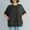 Black, variant on Blczomt Loose Fit Plus Size Tops for Women Summer Plain T Shirts Casual Black Crew Neck Short Sleeve Blouses for Women