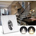 thumbnail image 5 of Square LED Recessed Wall Mounted Downlight for Stairs, Conservatory, Aisle 1W AC 100-245V (Cool White), 5 of 5