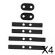 thumbnail image 1 of Juego de 4 Placas de Absorción de Impactos Baoblaze para Camión WPL B1 B24 1/16 RC Color Negro, 1 of 8