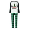 thumbnail image 2 of DuAnyozu Matching Family Pajamas Sets Long Sleeve Christmas Reindeer Plaid Pjs Striped Women Holiday Sleepwear Homewear, 2 of 9