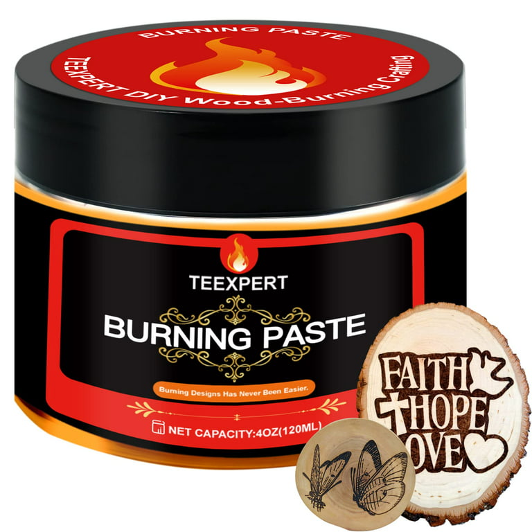Torch Paste - The Original Wood Burning Paste, Made in USA, Heat  Activated Non-Toxic Paste for Crafting & Stencil Wood Burning