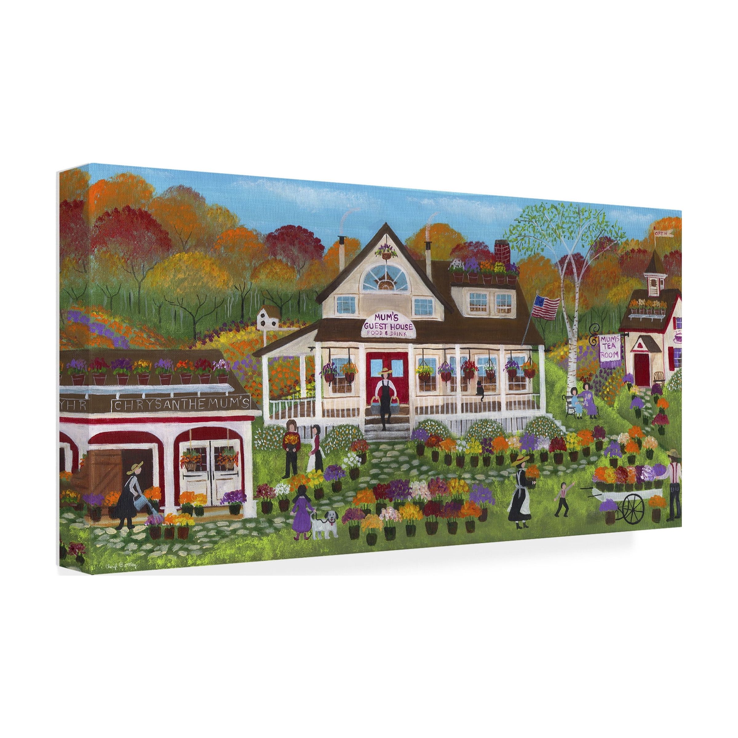 Trademark Fine Art 'Mum's Guest House' Canvas Art by Cheryl Bartley