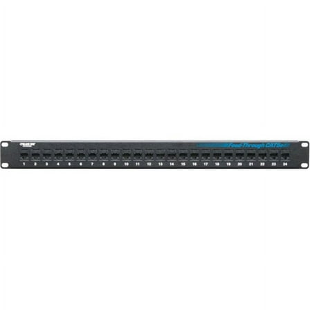Black Box JPM808A-R2 Black Box Feed-Through 24 Port Cat 5e Network Patch Panel - 24 x RJ-45
