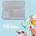 thumbnail image 3 of Caja cortadora de pastillas, divisores portátiles para tabletas, divisor divisor de medicamentos (blanco) Likrtyny Para estrenar, 3 of 9