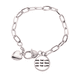 thumbnail image 1 of Famosa poesía cita vida lagrima de amor Pulsera de cadena de corazón joyería encanto moda, 1 of 3