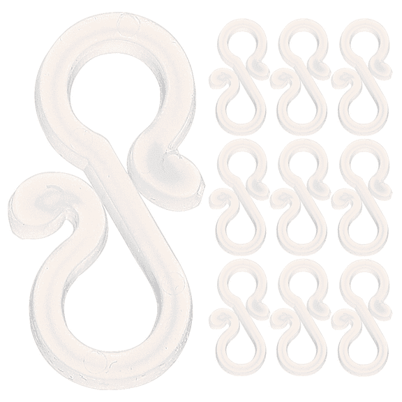 100 Pcs Christmas Light Hangers Gutter Hooks for Lights LED Spot Outdoor Rope Tacks White