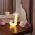 thumbnail image 3 of led light up letters,Warm White Alphabet Letters, Battery & USB Powered Customizable Marquee Lights for Wall Decor, Home, Bar, Wedding & Gift, 3 of 6