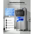 thumbnail image 4 of KFFKFF 550lbs CommercialIce Maker Machine Top 22-Inch Stainless Steel Self-Cleaning,Head Only, 4 of 9