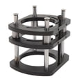 thumbnail image 3 of Base de mesa elevadora para fresadora de corte, sistema de elevación de fresadora de aleación de aluminio con sujeción de 4 mordazas, color negro, 3 of 14