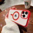 thumbnail image 3 of Magsafe-funda de lujo Ultra transparente para iPhone 11, 13, 12, 14, 15 Pro Max Plus, carga inalámbrica magnética, a prueba de golpes, cubierta de parachoques suave, 3 of 5