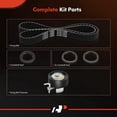 thumbnail image 2 of A-Premium Engine Timing Belt Kit with Tensioner & Seals Compatible with Ford Escape 2013-2020, Fiesta 2014-2019, Transit Connect 2014-2016, Fusion 2013-2020, DOHC Turbocharged, L4 1.5L 1.6L, 2 of 6
