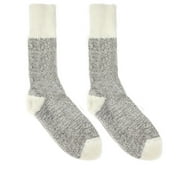 Duray Women's Work Socks Natural Gray and White - Size 9-11