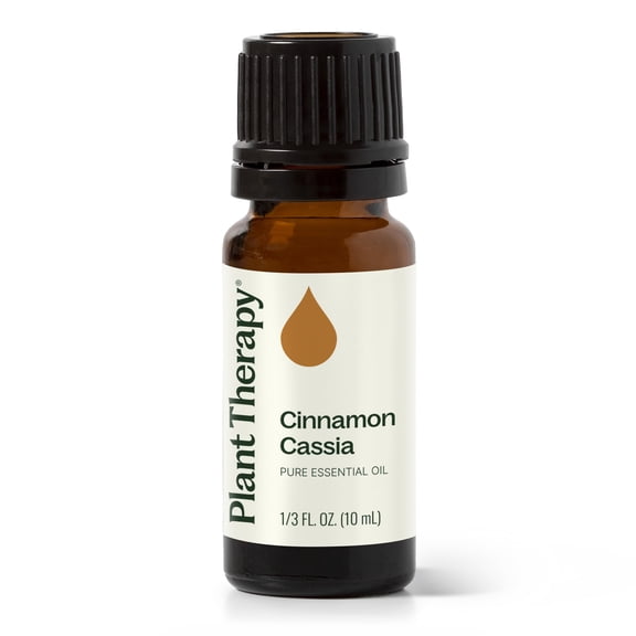 Plant Therapy Cinnamon Cassia Essential Oil 10 mL (1/3 oz) 100% Pure, Undiluted, Natural Aromatherapy