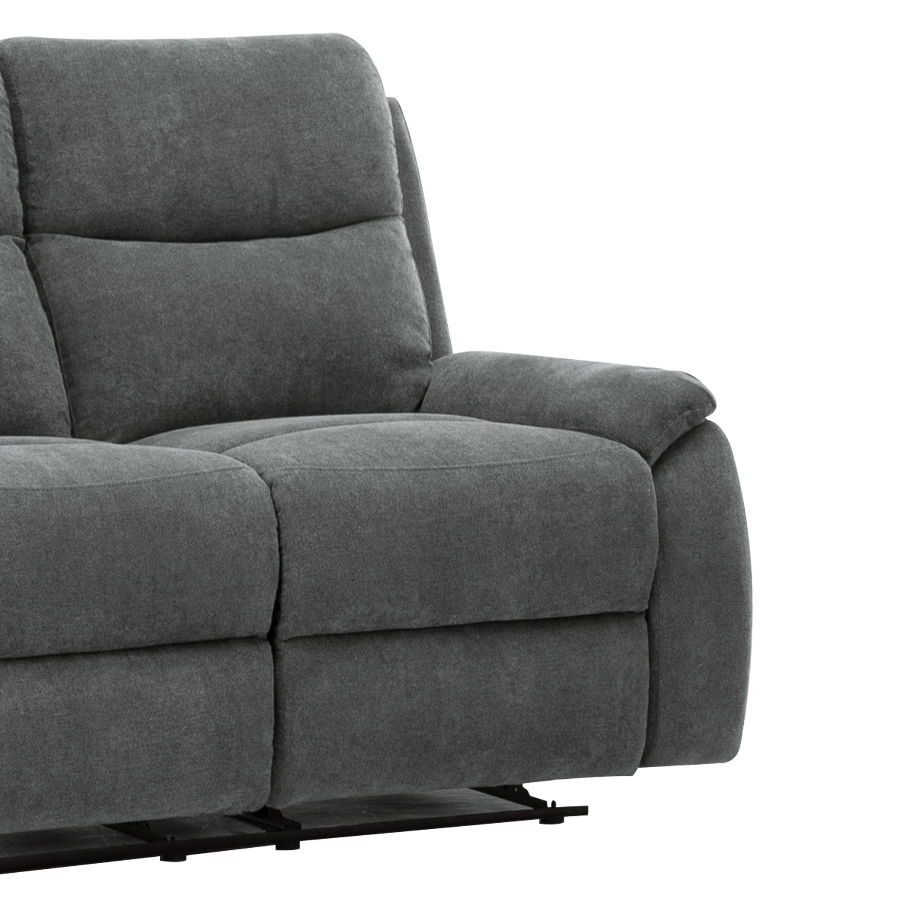 AC Pacific Ronald Contemporary Reclining Loveseat, Grey