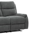 thumbnail image 6 of AC Pacific Ronald Contemporary Reclining Loveseat, Grey, 6 of 6