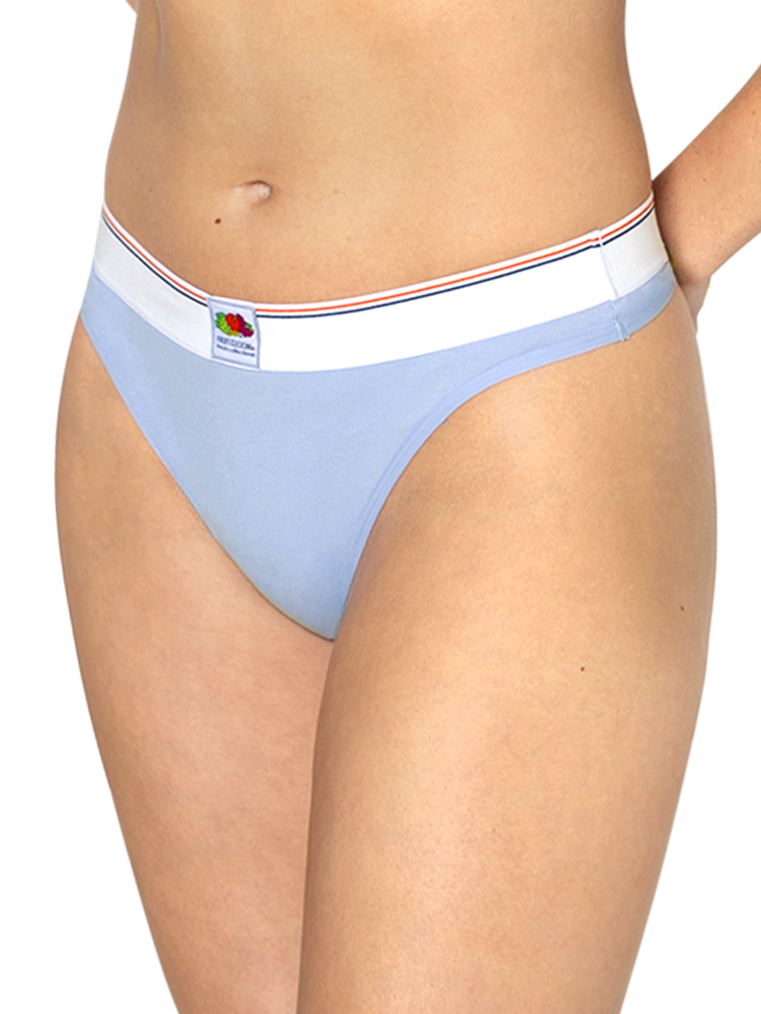 fresh collection by Fruit of the Loom Women's Cotton Thong 2-pack