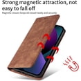 thumbnail image 3 of Vintage Wallet Stand Phone Case for Google Pixel 7 6 5/7 6 Pro 6A 5A, Magnetic Closure Card Holder Back Cover, Business Skin-Friendly Protective Shell(Red,Pixel 7 pro), 3 of 8