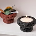 thumbnail image 4 of Opvise Creative Moon Surface Candle Container Eco-friendly Reusable Mini Flower Pot Cactus Candle Holder Home Decor Red, 4 of 8