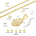 thumbnail image 2 of Collar TRIPOD JEWELRY Baño de Oro 18K Mano de Hamsa 56 cm, 2 of 6