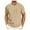 Khaki, variant on Men Summer Tops Tan Long Sleeve Shirt Men Fashion Tee Shirt Mens Athletic Tops Long Sleeve Short Workout Lightweight Thin Neck Slipper Boy T Shirts Large T Set White 2XL