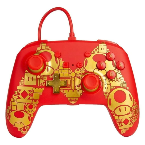 Control Alámbrico Power A Nintendo Switch Mario Gold M
