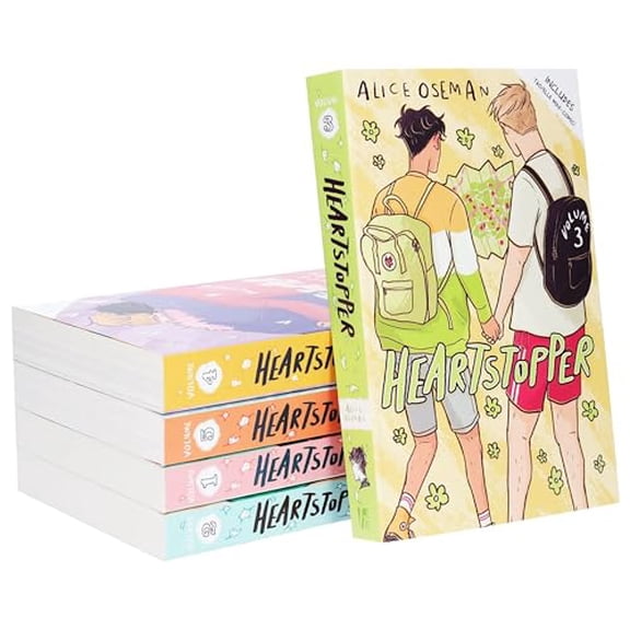 Pre-Owned Heartstopper Series (Volumes 1-5) Books Collection Set By Alice Oseman