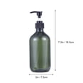 thumbnail image 3 of 2PCS 500ml Empty Shampoo Bottles Opaque Versatile Pump Bottle Drip-free Lotion Container Hand Soap Dispenser (Green), 3 of 5