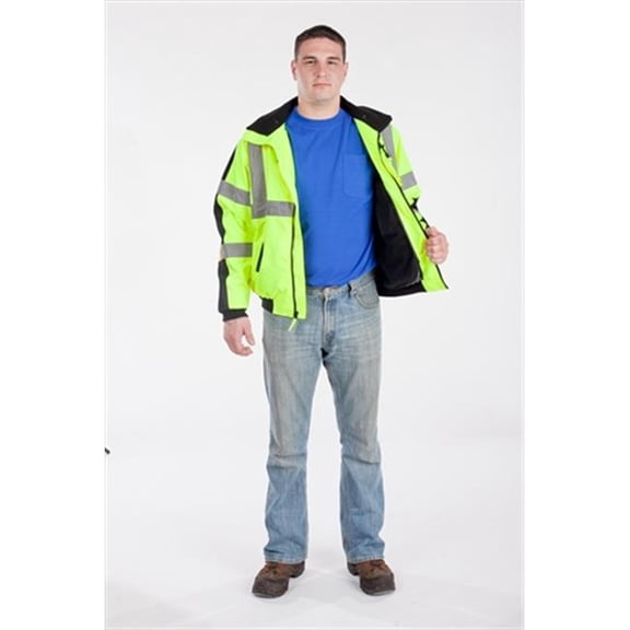UHV575L3XL High Visibility Green Waterproof 3-Season Jacket - 3X-Large