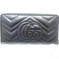 thumbnail image 3 of Pre-Owned GUCCI Marmont Round Zip Wallet in Black Leather (443123) for Women (188652) (Good), 3 of 10