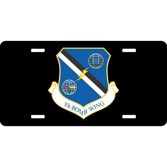 U.S. Air Force 93rd Bomb Wing License Plate
