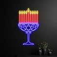 thumbnail image 2 of Handmadetneonsign Menorah Neon Sign, Jewish Holiday Led Sign, Hanukkah Neon Light, Chanukah Led, 2 of 5