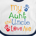 thumbnail image 4 of Inktastic My Aunt and Uncle Love Me Boys or Girls Baby Bib, 4 of 4
