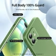 thumbnail image 3 of 3 in 1 Compatible with iPhone 12 Mini Case, [Camera Protection] with 2 Pcs Screen Protectors, Slim Liquid Silicone [Microfiber Lining] Shockproof Phone Case for 12 Mini 5.4 inch (Mint Green), 3 of 16