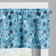 thumbnail image 5 of Ambesonne Floral Valance & Curtain, Shabby Plant Petals, 55"x30", Dark Blue White, 5 of 6