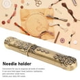 thumbnail image 3 of Vintage Needle Case,  Engraved Stereoscopic Pattern Stylish Sewing  Storage Tube Needle Holder DIY Sewing Tools For Sewing Supplies Storage, 3 of 8