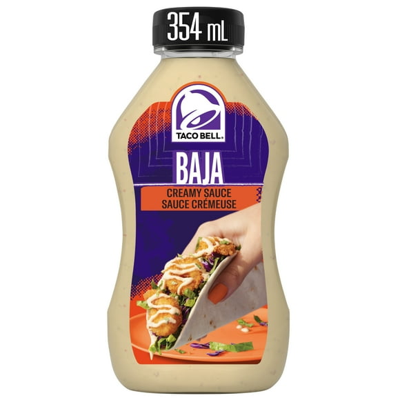 Taco Bell Creamy Baja Sauce, 354 mL Bottle, TB CREAMY BAJA SAUCE