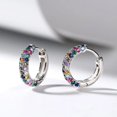 thumbnail image 4 of Small Hoop Earrings for Women Hypoallergenic Earrings Trendy Gold Plated Lightweight Cubic Zirconia Chunky Cartilage Hoop Earrings Cute Hoop Earrings Minimalist Earrings for Women Valentine's Day, 4 of 9