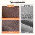 thumbnail image 4 of High-Back Ribbed Office Chair Adjustable Leather Computer Chair Ergonomic Lumbar Support,Swivel Desk Chair,Brown 1pc, 4 of 11