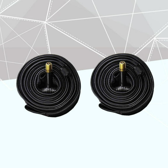 Worgeous Black Rubber Tube for Cycling Use Made from Butyl Material 2pcs 26x1.5