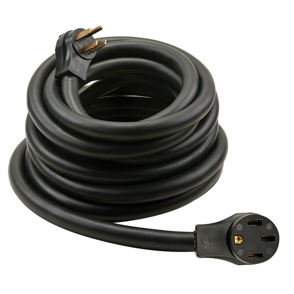 Southwire 50A30MOSE Surge Guard RV Flex50A Flexible Power Cord - 50A Male, 30' 6/3-8/1, SEOW 6" ROJ