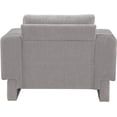thumbnail image 3 of Meridian Furniture Madeline Grey Chenille Fabric Chair, 3 of 16