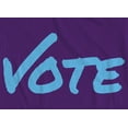 thumbnail image 2 of Vote Democratic T-Shirt Purple (S), 2 of 3