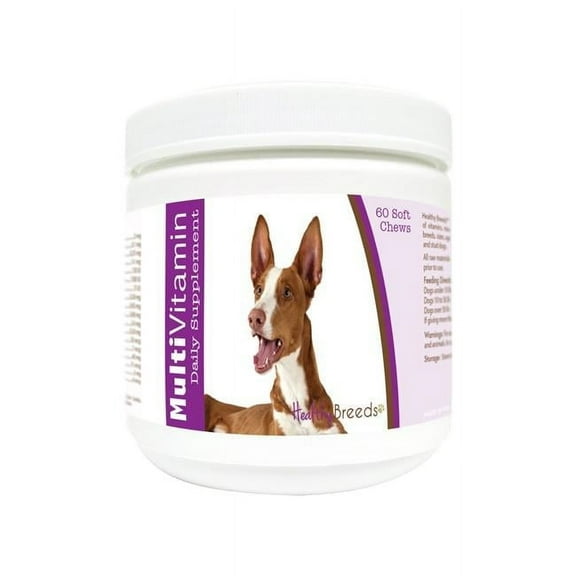 Healthy Breeds 840235174431 Ibizan Hound Multi-Vitamin Soft Chews - 60 Count