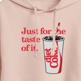 thumbnail image 3 of Diet Coke - Just For The Taste Of It - Juniors Cropped Pullover Hoodie, 3 of 5